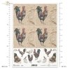Wielkanoc, retro, vintage, kogut, kogucik, ornament, Easter, rooster, Ostern, Hahn, Pascua, gallo, adorno 